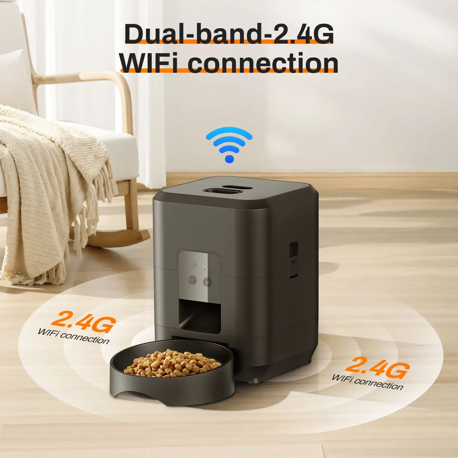 Smart Timed Automatic Pet Feeder — Scheduled Portion Control for Cats & Dogs