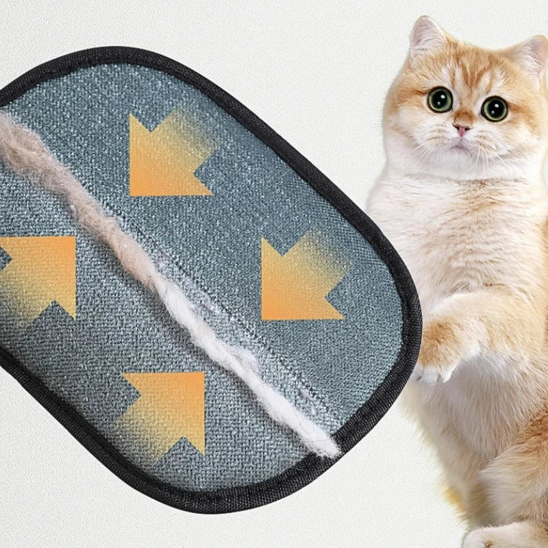 Portable Pet Hair Remover Gloves — Washable Dehairing Gloves for Clothes & Pets