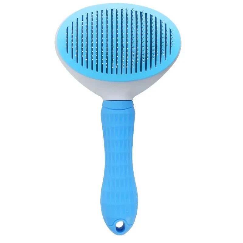 Self-Cleaning Pet Grooming Brush — Dematting Comb for Dogs & Cats