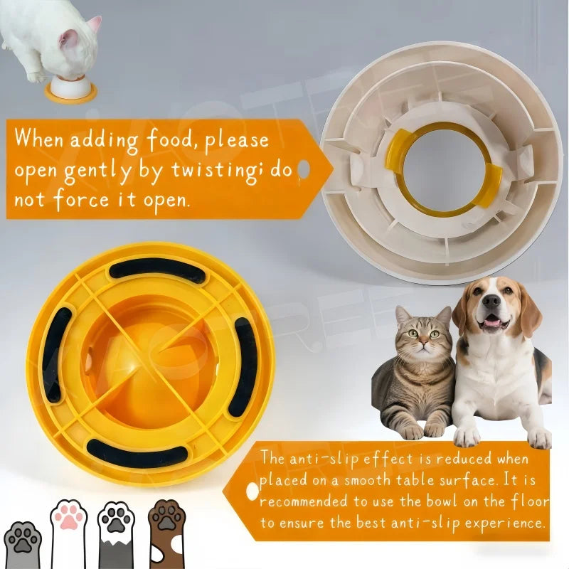 Pet Licking Bowl — Non-Slip Slow Feeder & Educational Lick Toy for Dogs & Cats