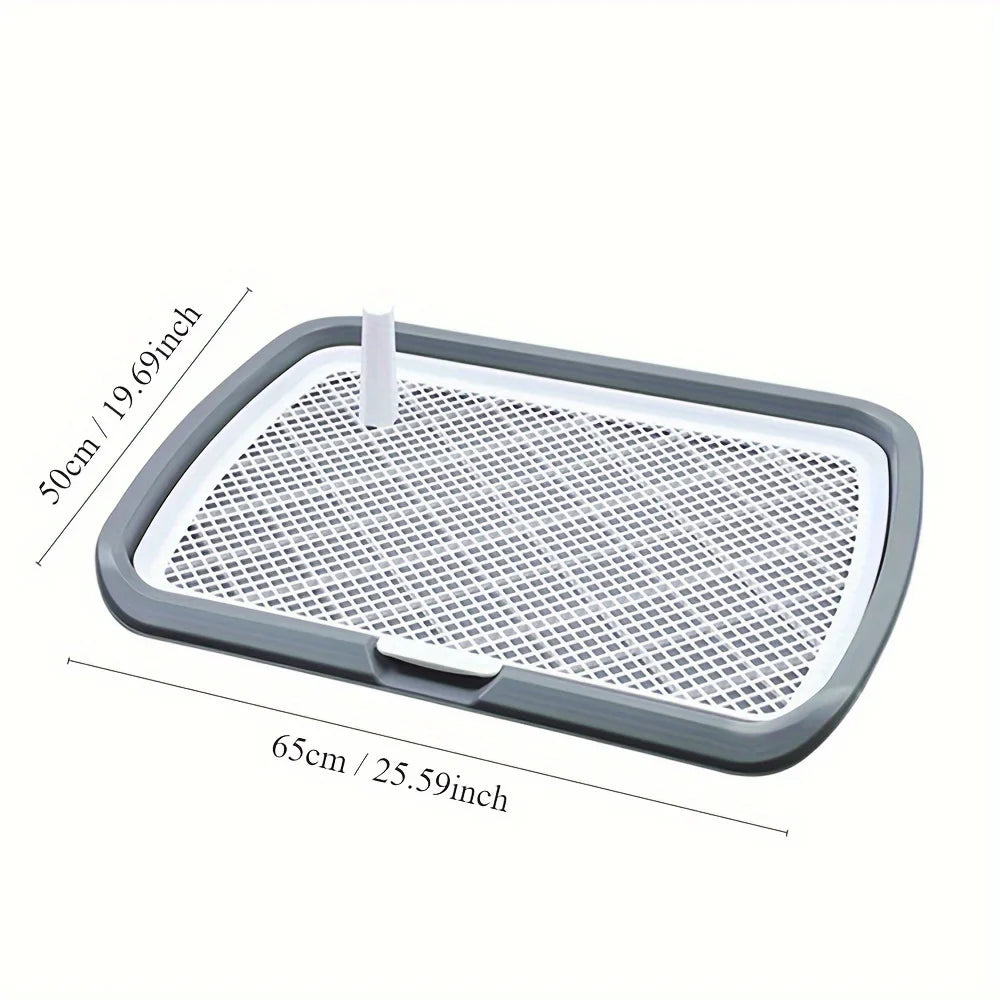 Dog Potty Training Toilet — Reusable Pee Pad Holder with Removable Net Tray