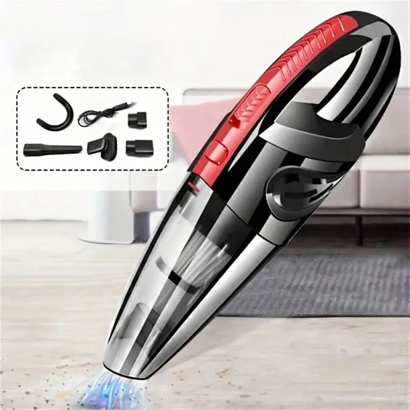 Portable Wireless Handheld Vacuum Cleaner — Powerful Suction for Car, Home & Pet Hair