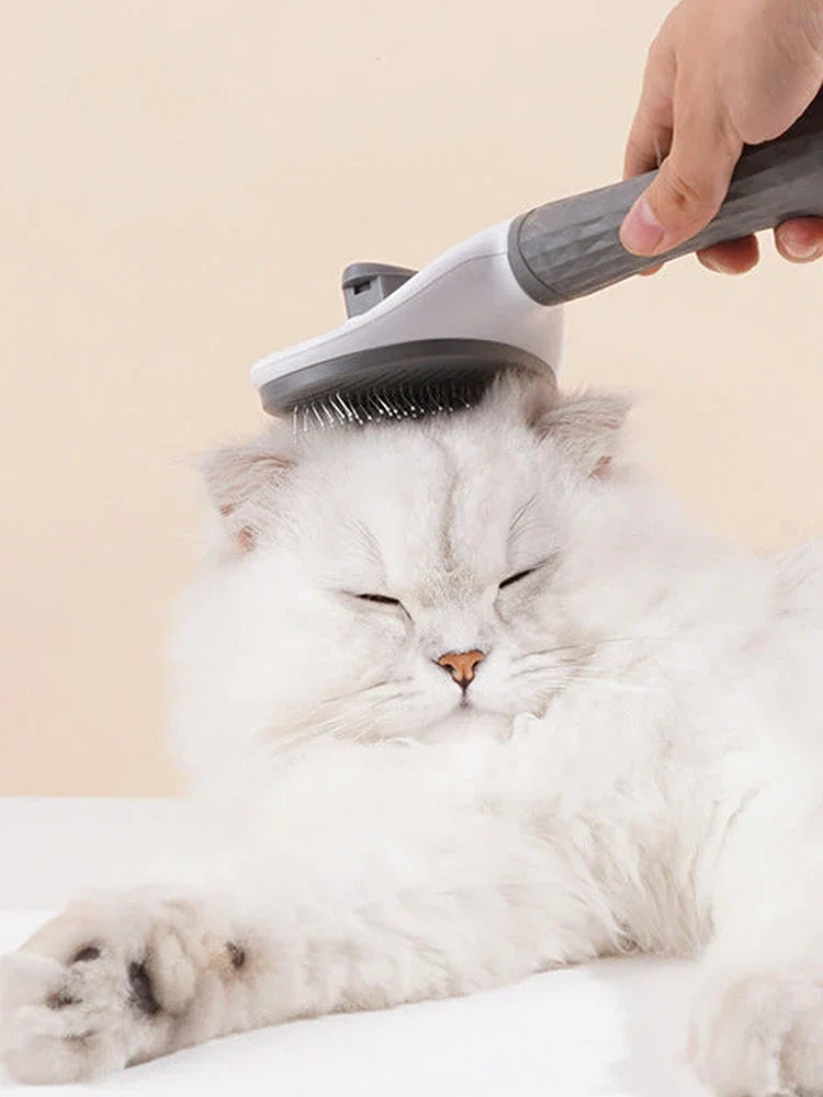 Stainless Steel Pet Comb — Effective Floating Hair Remover for Cats & Dogs