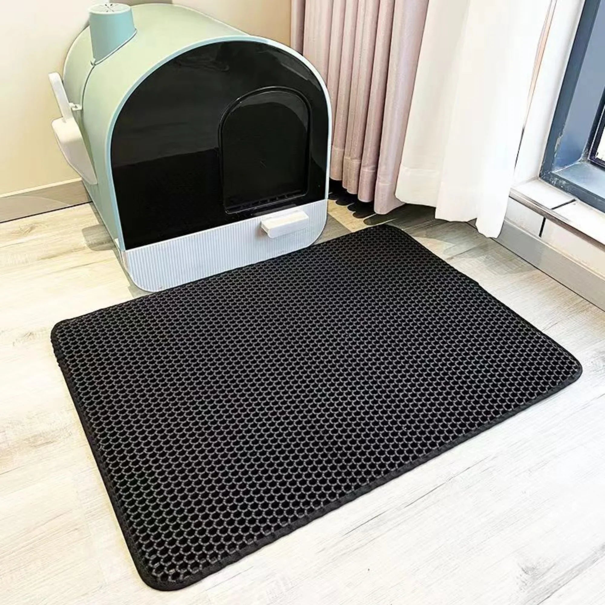 Waterproof Double Layer Cat Litter Trapping Mat — Clean Pad for Litter Box