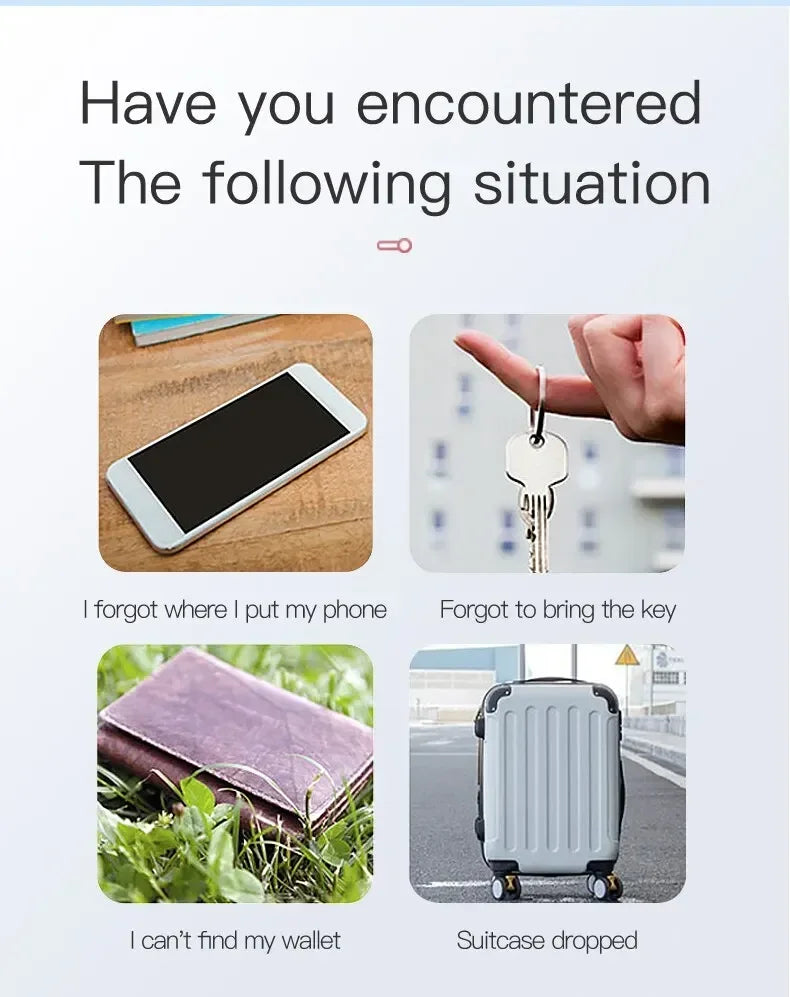 Mini GPS Bluetooth 5.0 Tracker — Anti-Lost Smart Finder for Pets, Keys & Bags
