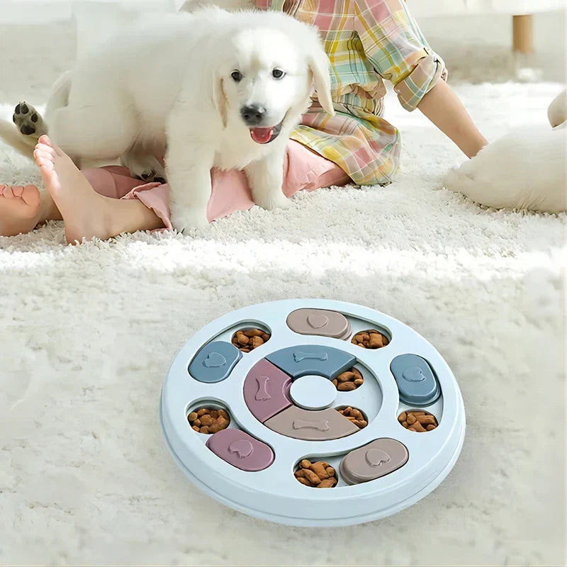 Interactive Slow Feeder Toy — Educational Food Dispenser for Dogs & Puppies