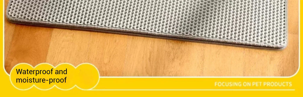 Waterproof Double Layer Cat Litter Trapping Mat — Clean Pad for Litter Box