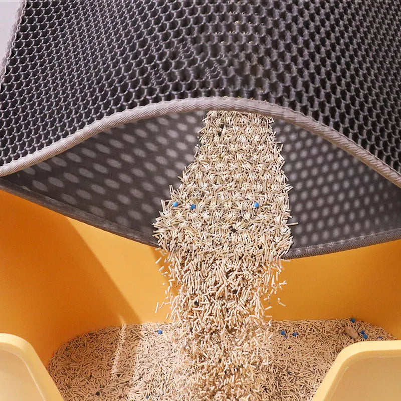 Double Layer Waterproof Cat Litter Mat — Urine Proof, Non-Slip, Easy to Clean
