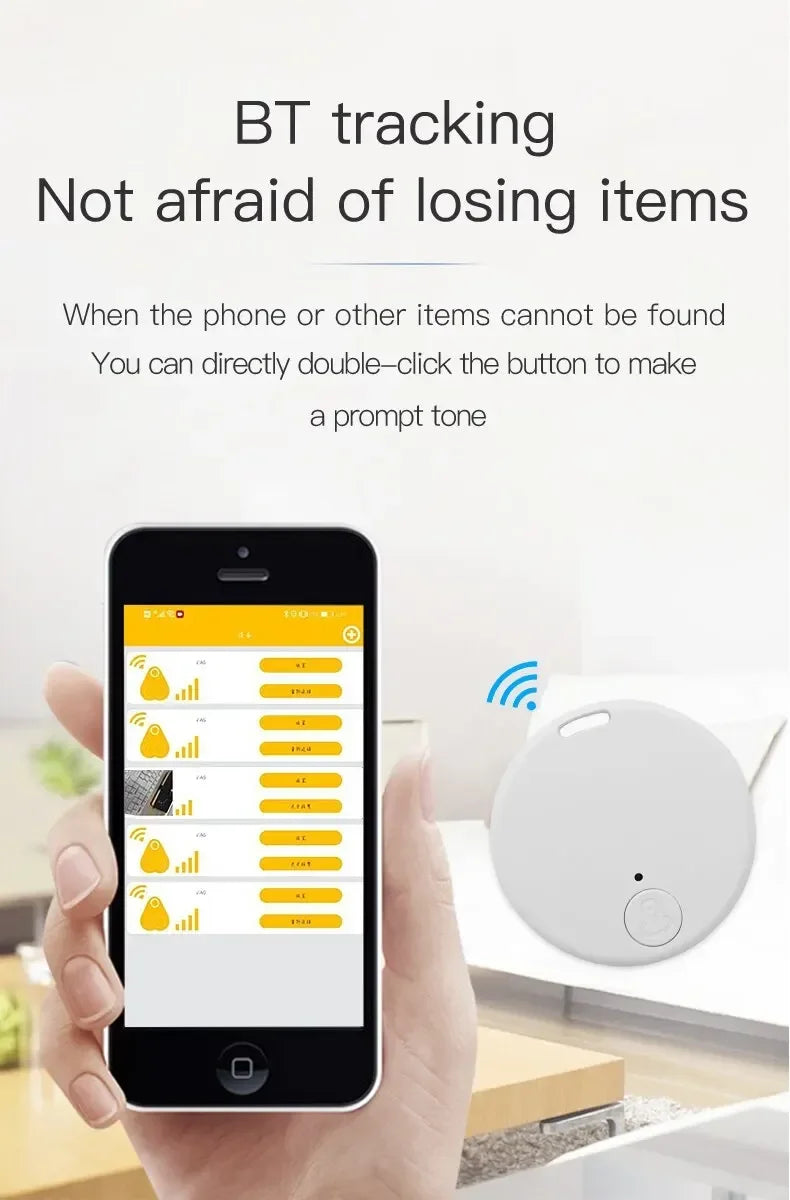 Mini GPS Bluetooth 5.0 Tracker — Anti-Lost Smart Finder for Pets, Keys & Bags