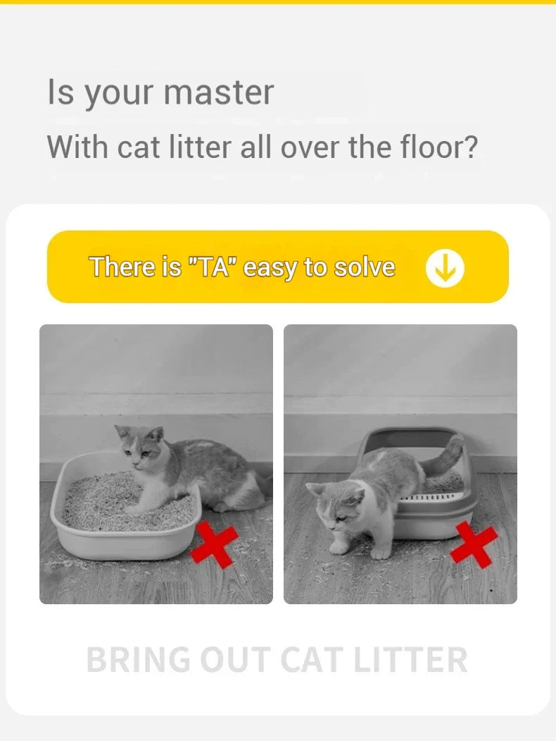 Waterproof Double Layer Cat Litter Trapping Mat — Clean Pad for Litter Box