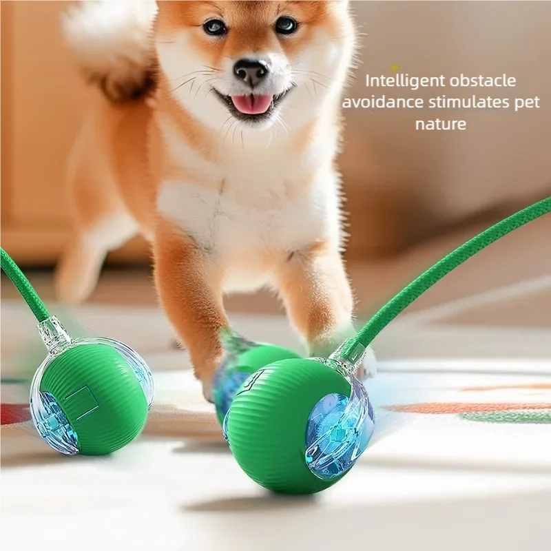 Automatic Electric Cat Ball Toy with Teaser Bird — Smart Sensor, USB Rechargeable