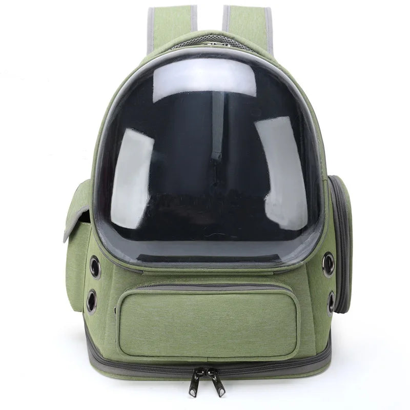 Breathable Transparent Pet Carrier Backpack — Outdoor Travel Bag for Cats & Small Dogs