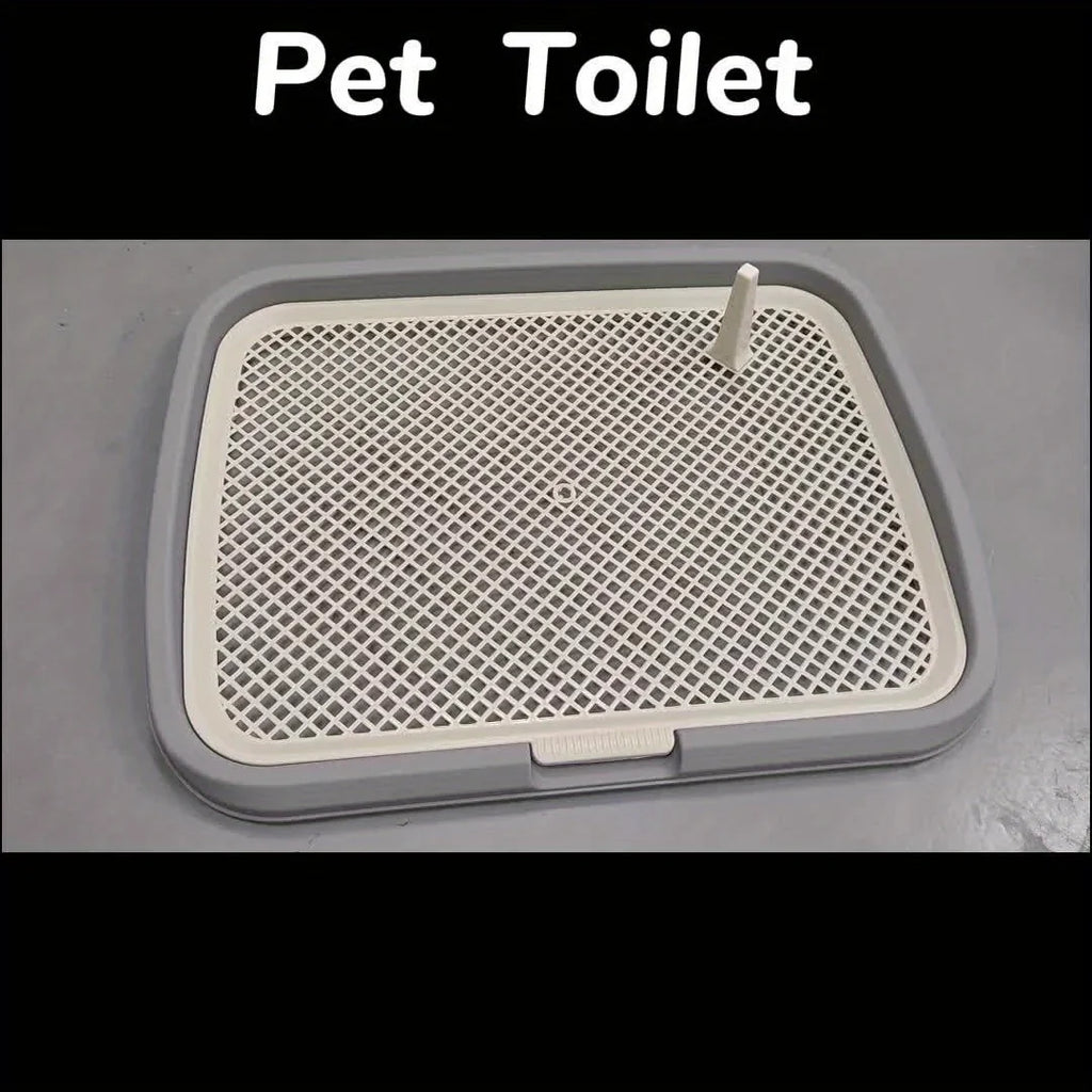 Dog Potty Training Toilet — Reusable Pee Pad Holder with Removable Net Tray
