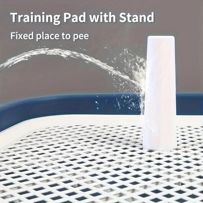 Dog Potty Training Toilet — Reusable Pee Pad Holder with Removable Net Tray