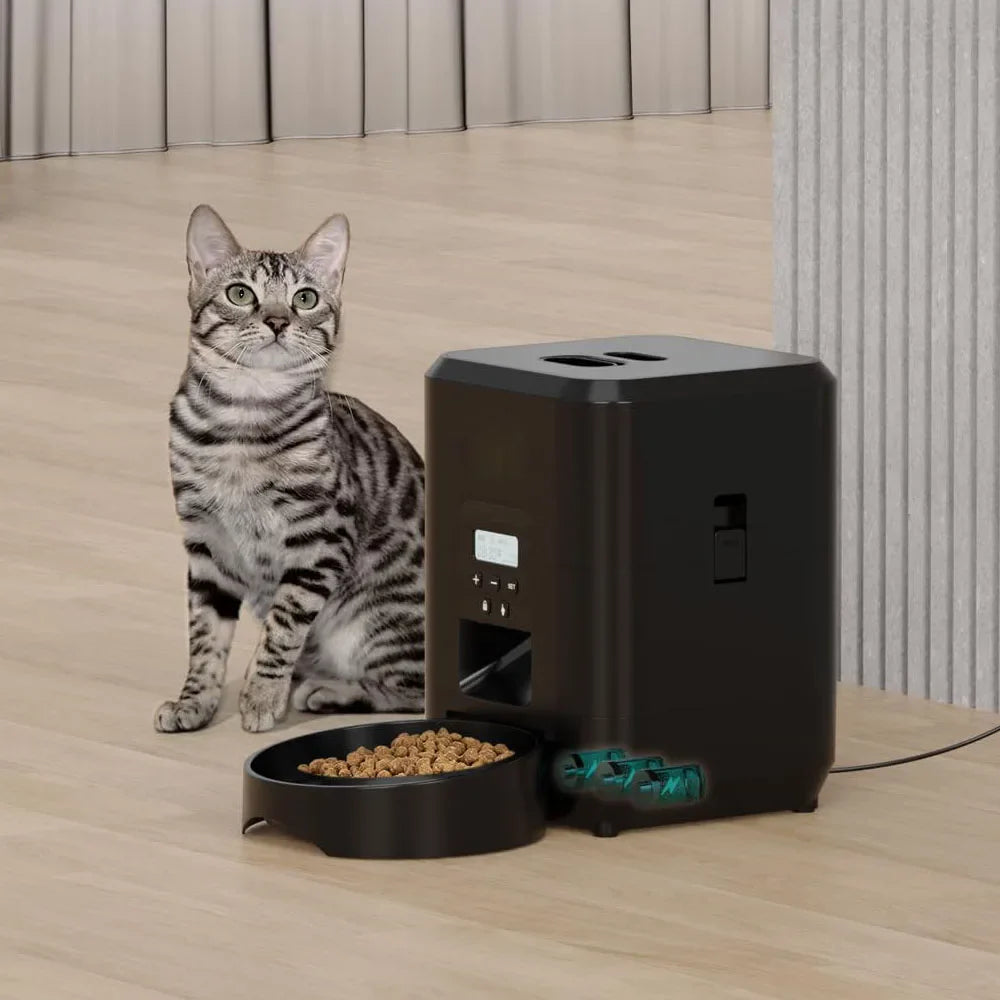 Smart Timed Automatic Pet Feeder — Scheduled Portion Control for Cats & Dogs