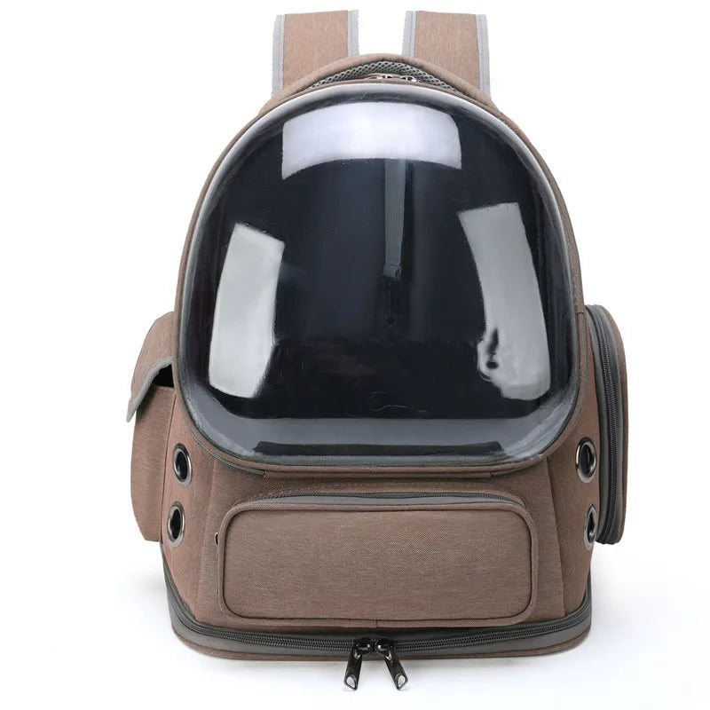 Breathable Transparent Pet Carrier Backpack — Outdoor Travel Bag for Cats & Small Dogs