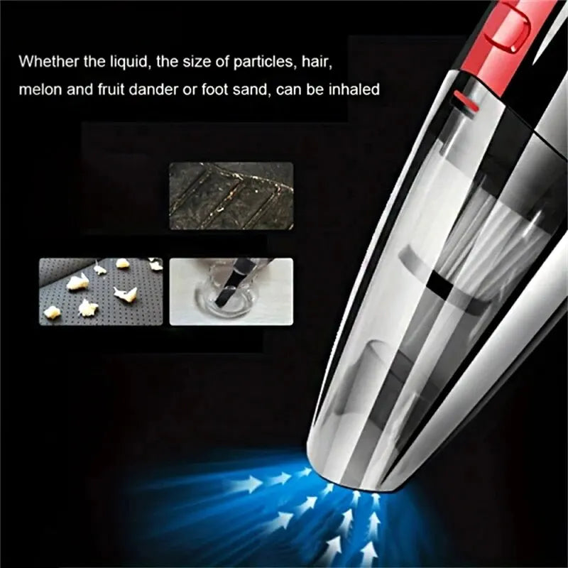 Portable Wireless Handheld Vacuum Cleaner — Powerful Suction for Car, Home & Pet Hair