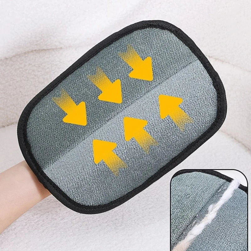 Portable Pet Hair Remover Gloves — Washable Dehairing Gloves for Clothes & Pets