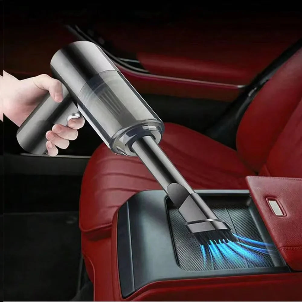 Portable Cordless Handheld Vacuum Cleaner — 5-in-1 Blow & Suction with Multi-Nozzles for Pet Hair, Car & Home
