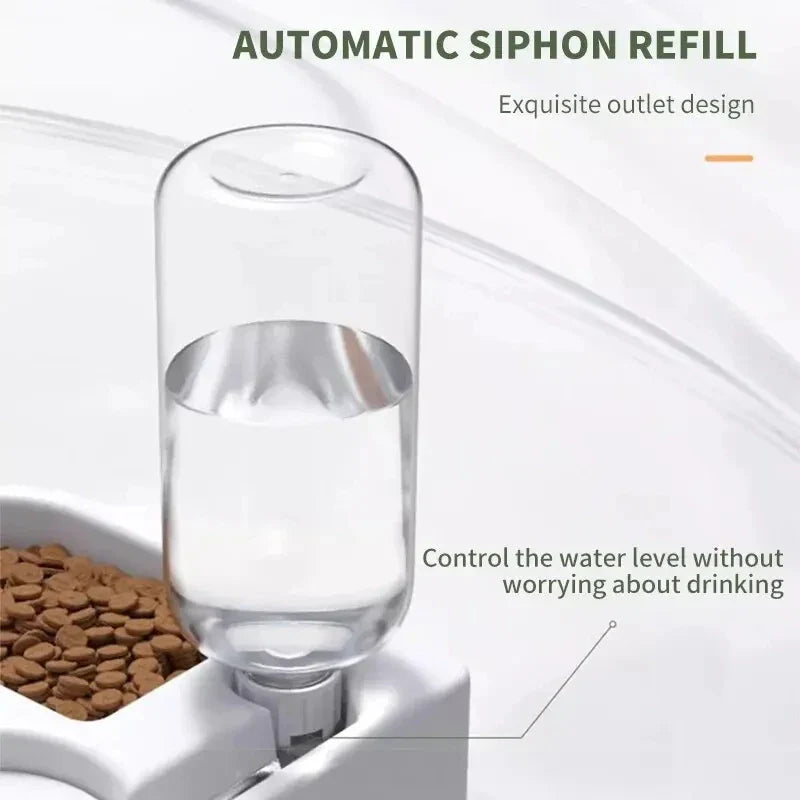2-in-1 Automatic Pet Bowl — Moisture-Proof Drinking & Feeding Bowl for Cats & Dogs