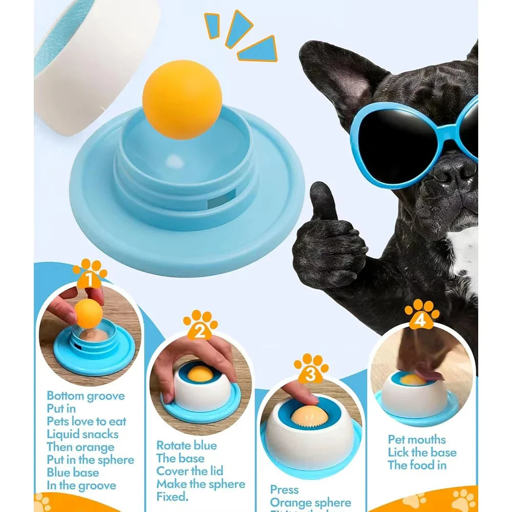 Pet Licking Bowl — Non-Slip Slow Feeder & Educational Lick Toy for Dogs & Cats