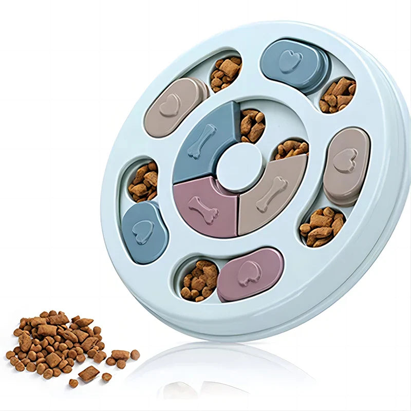 Interactive Slow Feeder Toy — Educational Food Dispenser for Dogs & Puppies