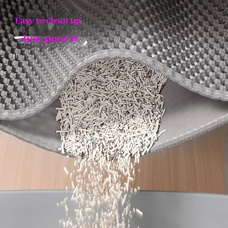 Waterproof Double Layer Cat Litter Trapping Mat — Clean Pad for Litter Box