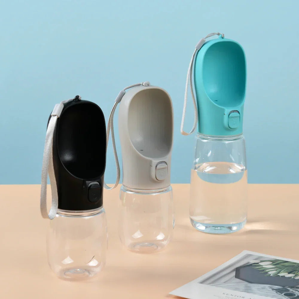 Portable Dog Water Bottle — Leakproof Walking Drinking Bowl for Cats & Dogs