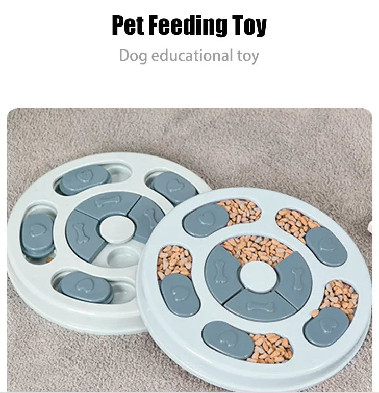 Interactive Slow Feeder Toy — Educational Food Dispenser for Dogs & Puppies
