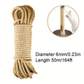 Natural Sisal Rope for Cat Scratcher — DIY Scratching Post & Furniture Protector (33/66/164ft)