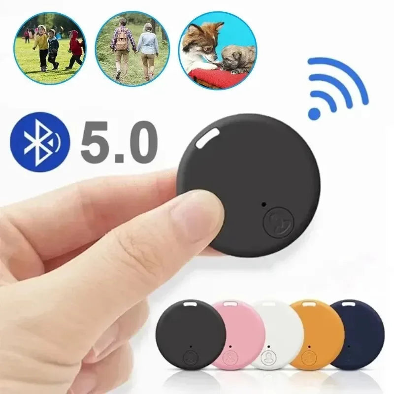 Mini GPS Bluetooth 5.0 Tracker — Anti-Lost Smart Finder for Pets, Keys & Bags