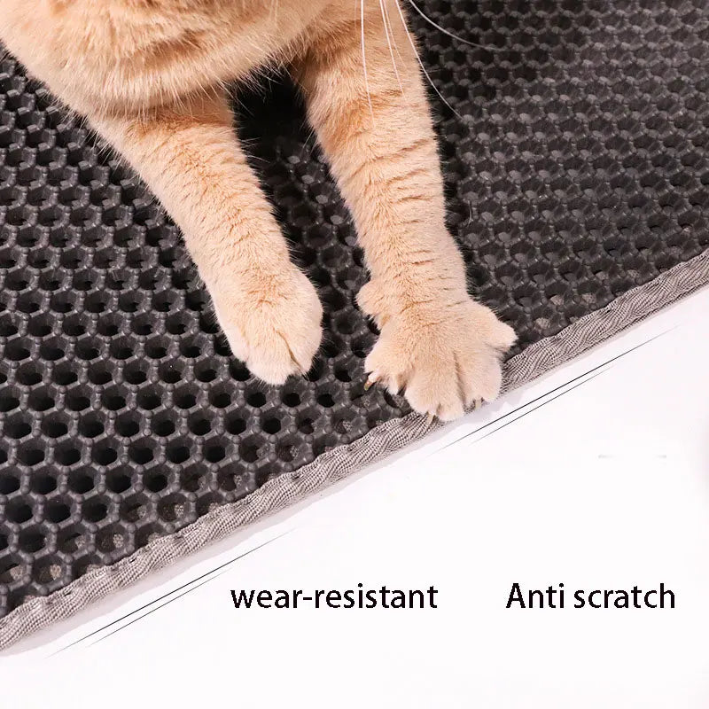Double Layer Waterproof Cat Litter Mat — Urine Proof, Non-Slip, Easy to Clean